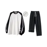 Классический белый + черный [флисовая подкладка]