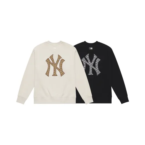 MLB MONOGRAM Коллекция New York Yankees 24FW Свитшот Комплект Унисекс Черный Белый