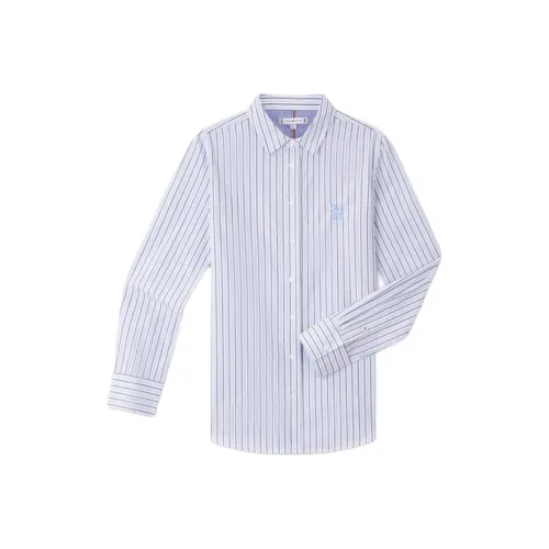 Tommy Hilfiger Рубашка Женская Синие и Белые Полоски