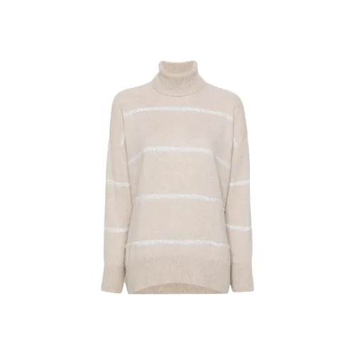 BRUNELLO CUCINELLI SS24 Трикотаж Женский Бежевый