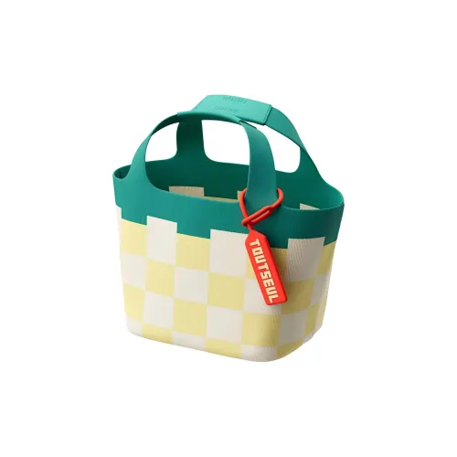 TOUTSEUL YOLO Полиэстер Сумка Средняя Женская Зеленый Желтый Клетка