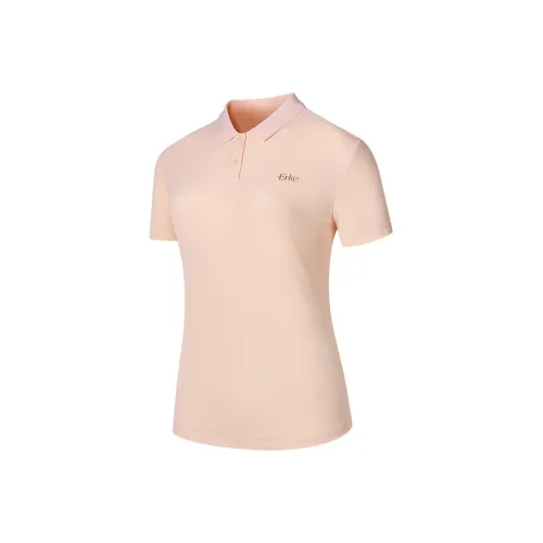Erke Поло Женское Светло-Розовое Оранжевое