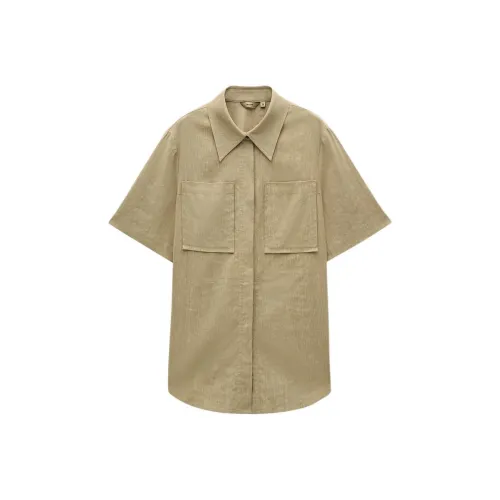 INSUN Хаки Женские Рубашки