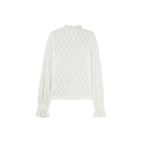 Qiushui Yiren T-рубашка Женская Бежевая