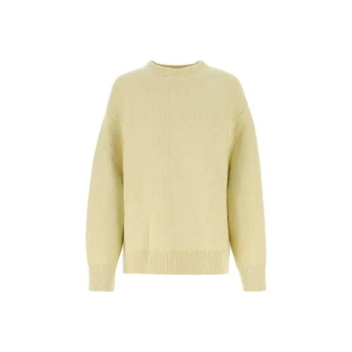 JIL SANDER Светло-желтые женские кашемировые свитеры