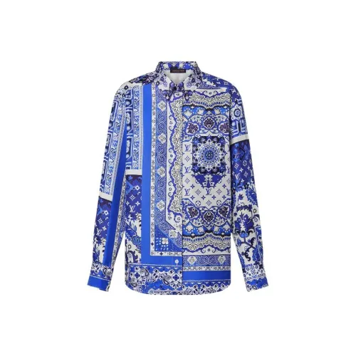LOUIS VUITTON FLIGHT MODE Рубашка Женская Синяя