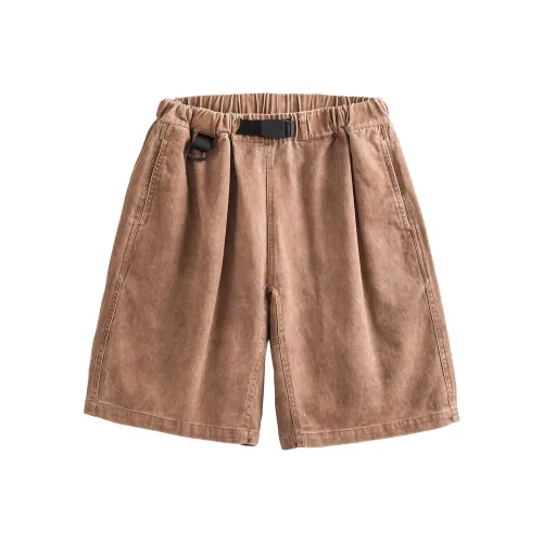 ME DA IGUAL Карго шорты унисекс вымытый коричневый