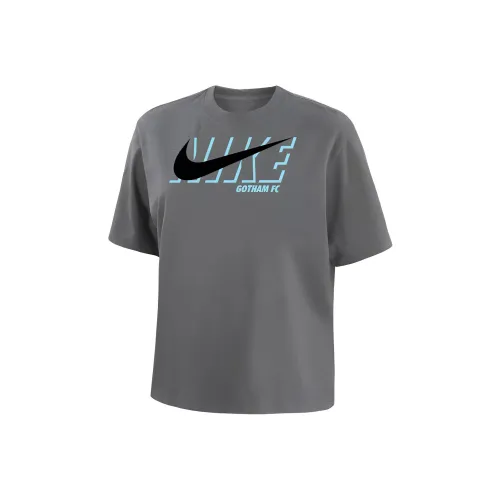 NIKE Темно-серые Женские Футболки