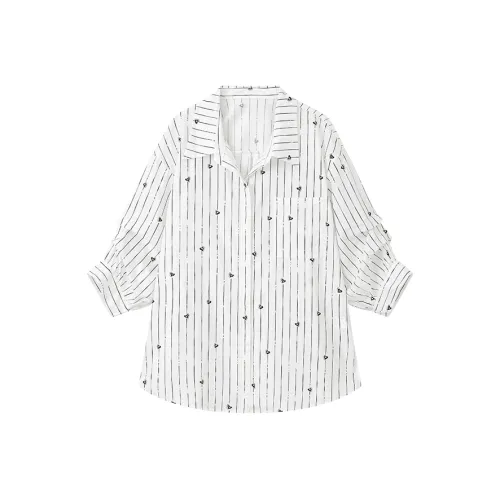 Yu Qianwen Рубашка Женские Melody Полосы