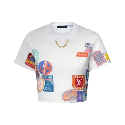 LOUIS VUITTON SS25 КРОП ТОП Женский Белый