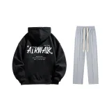 Комплект (Черный стандартный + Серый повседневный штаны)