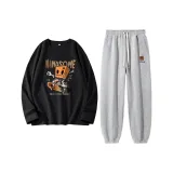 Скоростной скейтборд черного цвета + коробка + маленький монстр K серого цвета