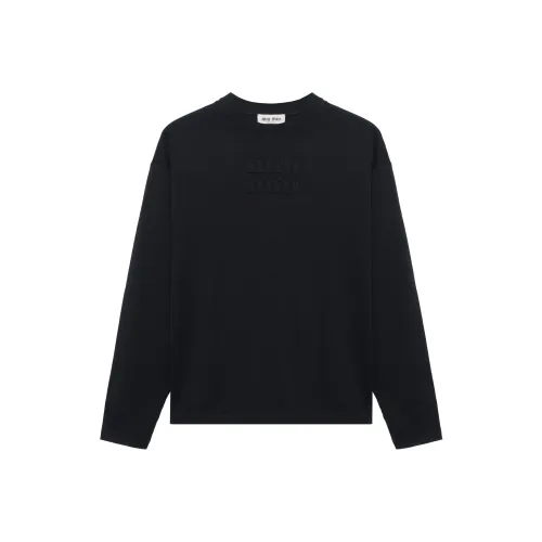 MIU MIU Черные Женские Т-рубашки