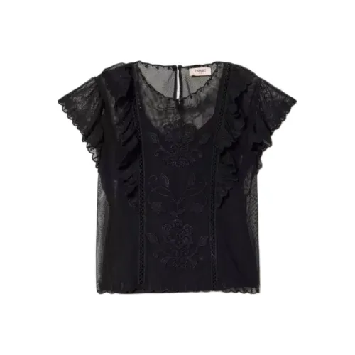 TWINSET Milano T Рубашка Женская Черная