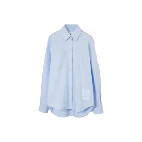 Burberry FW23 Рубашка Женская Синяя