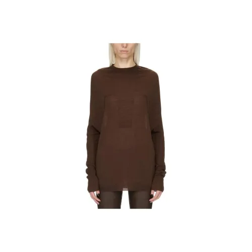 RICK OWENS Коричневый Женский Трикотаж