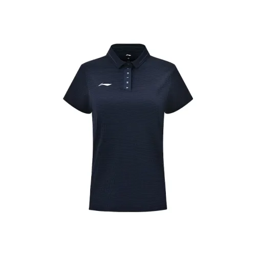 LINING Темно-синий Женские Поло