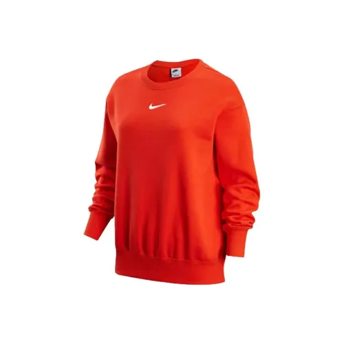 NIKE Красный Женские Свитшоты