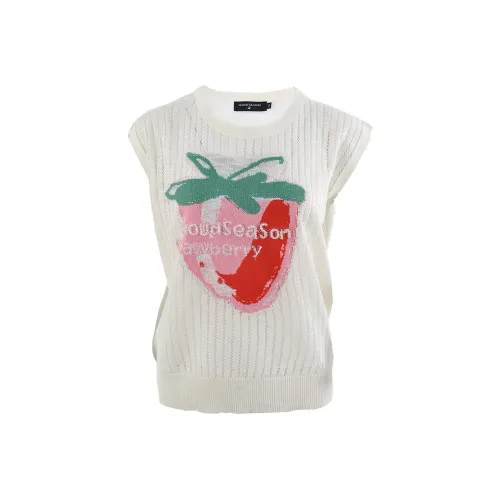 CLOUD SEASON T-рубашка Женская Белая