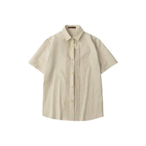 CYCLE DOCUMENT Рубашка Женская Бежевая Абрикосовая