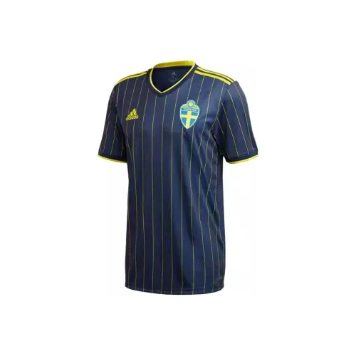 Adidas Футбол Джерси Мужской Синий