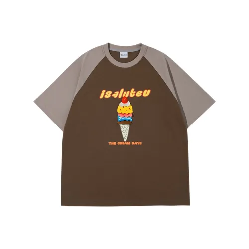 ISaluteU Реглан рукав T-рубашка Унисекс