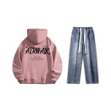 Set (Пыльно-розовый Стандартное издание + Темно-синие Джинсы)