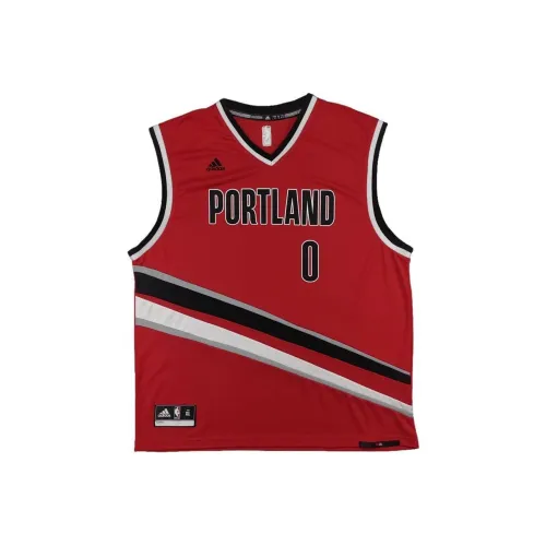 Adidas Баскетбольная Джерси Мужская Красная