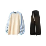 Кремово-голубой + Черный