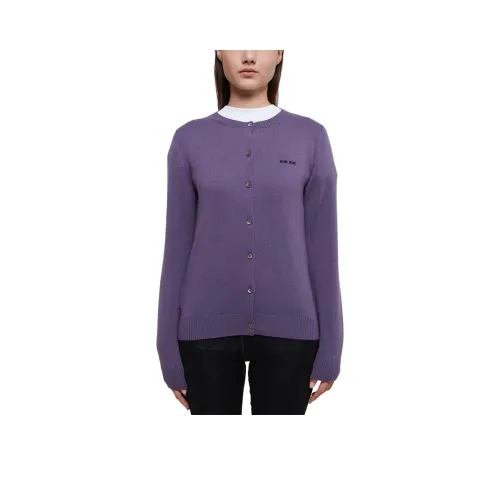 MIU MIU FW23 Трикотажная ткань Кардиган Женские