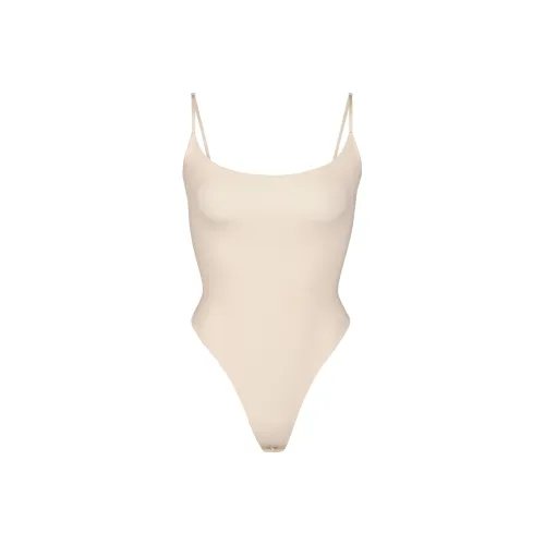 SKIMS Flts Everybody Caml Bodysuit Комбинезон Женские Песочный Песочный