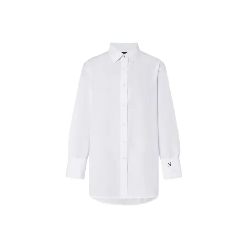 MO CO Отбеленный Белый Женские Рубашки