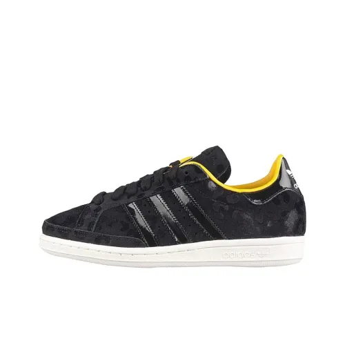 Adidas Originals NATIONAL TENNIS Slip-resistant Abrasion-resistant Low Top Skateboard Shoes Women's Black Adidas Originals NATIONAL TENNIS Противоскользящие Устойчивые к истиранию Низкие Кеды Скейтборд Женские Черные