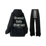 Чёрный + Чёрный Повседневные Брюки