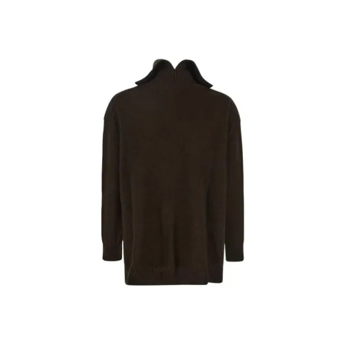 JIL SANDER Оливково-зеленый Женские кашемировые свитеры