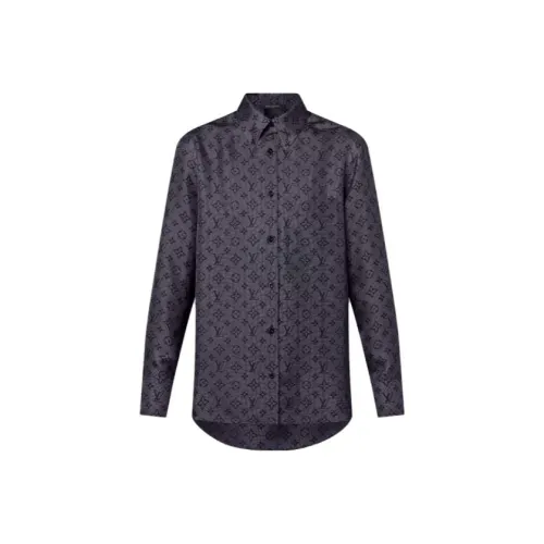 LOUIS VUITTON Рубашка Женская Темно-фиолетовая