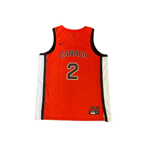 Nike Canada Баскетбольная Джерси Мужская Красная