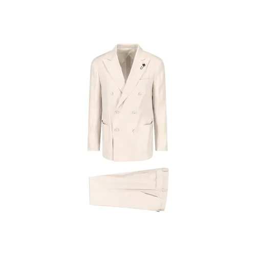 LARDINI Комплект Белый Мужской Деловой Костюм