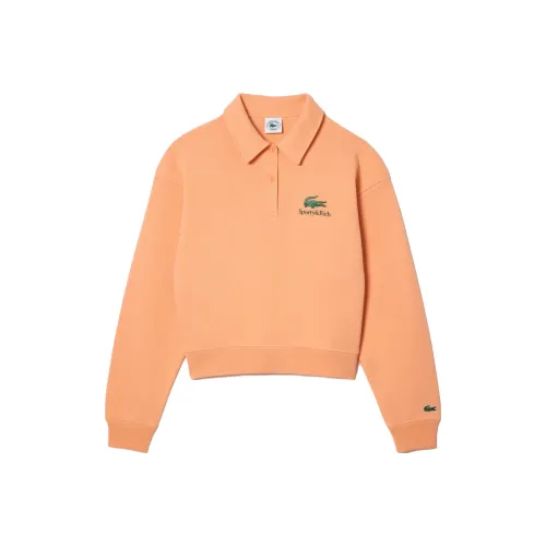 LACOSTE x SPORTY RICH Поло Женское Оранжевое