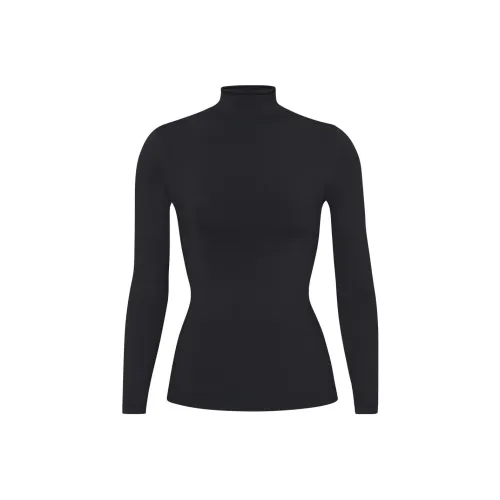 Skims Женские футболки с черным агатом