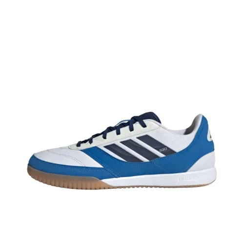 Adidas Top Sala Competition 2 Slip-resistant Abrasion-resistant Football Cleats Unisex White Blue