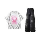 Белый + Черный Серый (Вязаная версия)