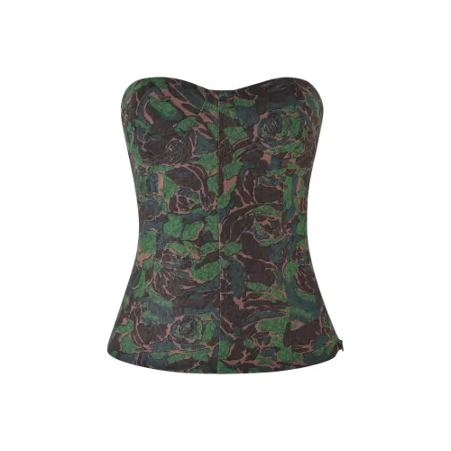 Tiger Mist Dulce CORSET Без бретелей Топ Женские Камуфляж