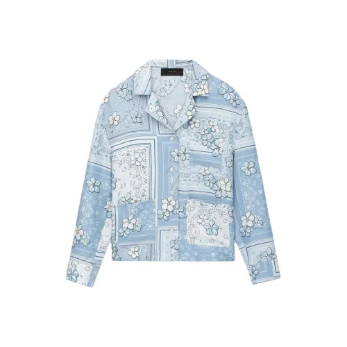 AMIRI FW24 Рубашка Женская Церулеан