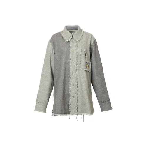 Valeria Obbaco Серые Унисекс Рубашки
