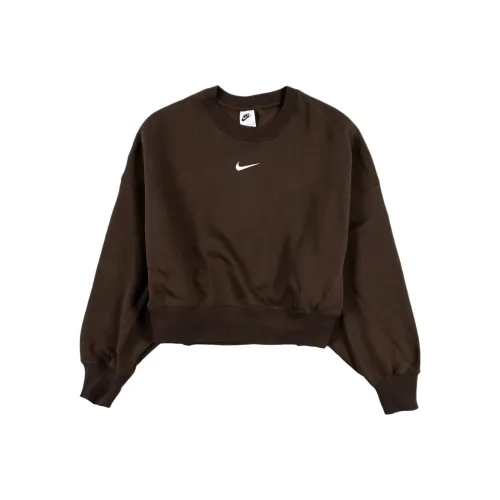NIKE Коричневые Женские Свитшоты