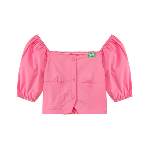 CHUU Клубнично-розовые Женские Рубашки