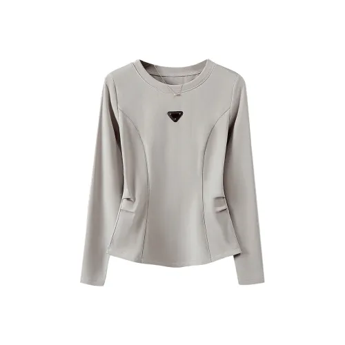 Touch Светло-серый Кофе Женские Рубашки T