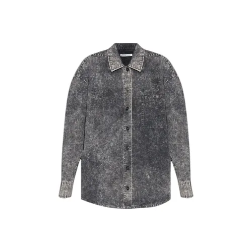 Alexander Wang Рубашка Женская Серого цвета