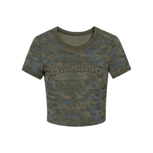 I'M ONE Стандартная футболка женская Tie Dye синий зеленый